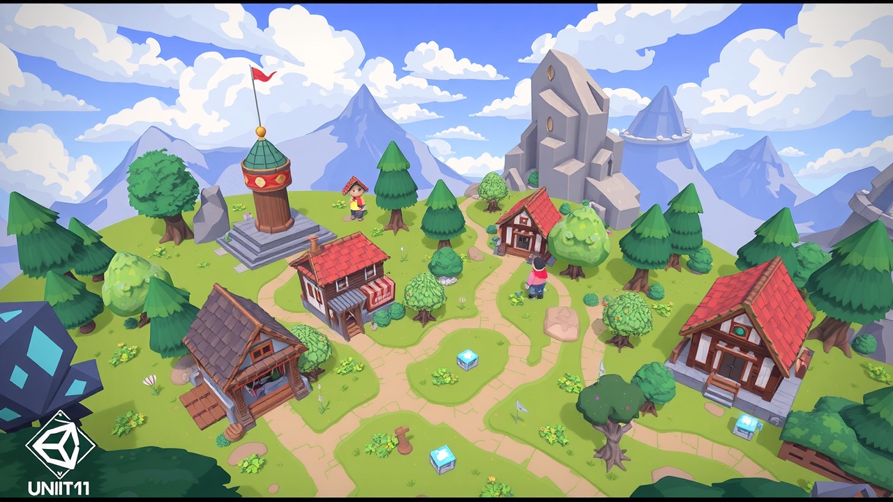 [爱游戏]Unity3DSLG游戏全资产包：像素村庄DesignKit助力您的游戏开发！