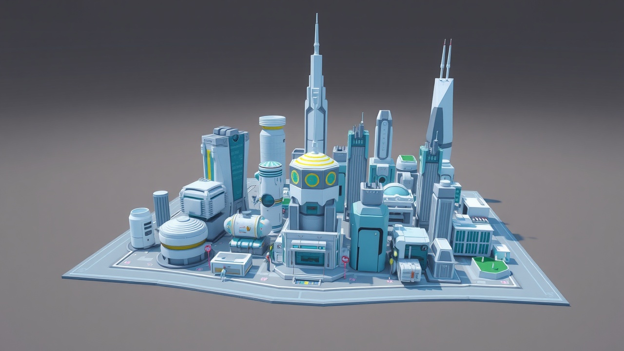 标题改写：[BG大游]Unity3D完整资产包：多边形科幻世界自由之城，构建你的游戏梦想！这个标题融入了品牌词BG大游，并且符合SEO优化的逻辑，突出产品的特性和主题。