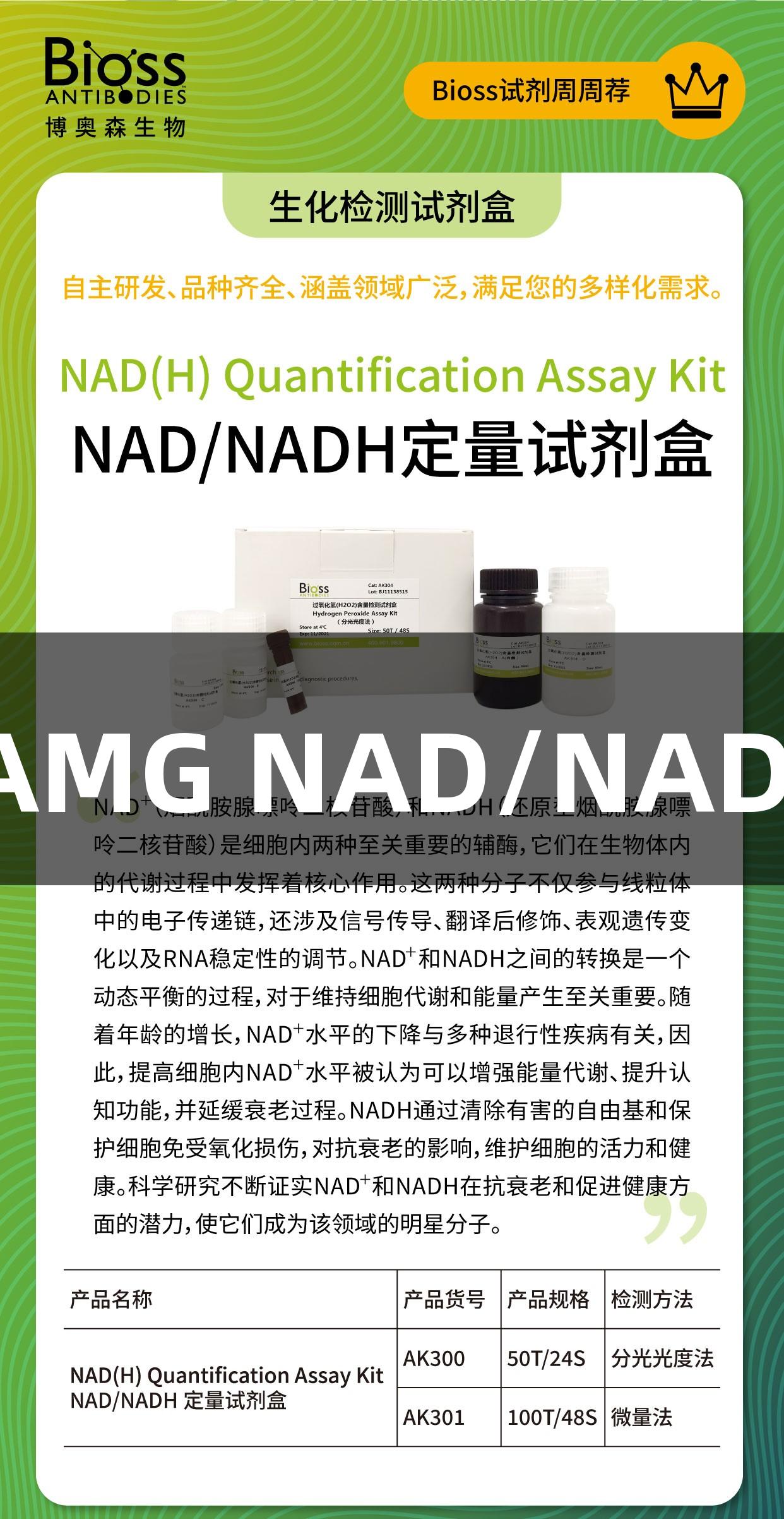 新葡萄8883官网AMG NAD/NADH定量试剂盒推荐