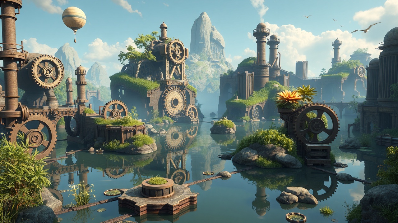 标题优化建议：[爱游戏]Unity3D蒸汽湖泊项目：URP游戏就绪级别的SteampunkCrystalLake解析这个标题不仅融入了品牌词爱游戏，还清晰地反映了项目的主题和技术细节，有助于提高搜索引擎优化效果。