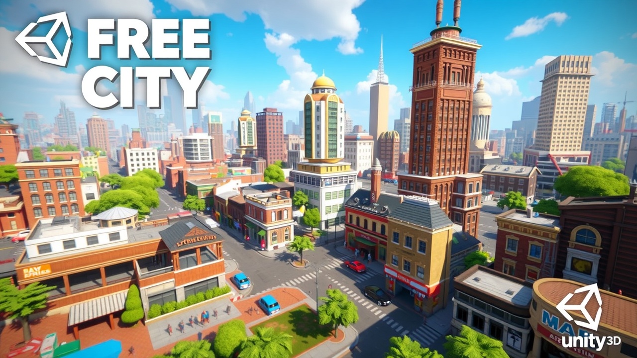 如何在金年会中利用Unity3D的开放世界资源包自由之城UltraPack？