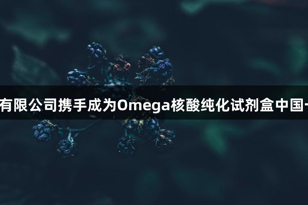 尊龙凯时人生就博与北京鸿跃创新科技有限公司携手成为Omega核酸纯化试剂盒中国一级代理，助力生命科学研究高效发展。