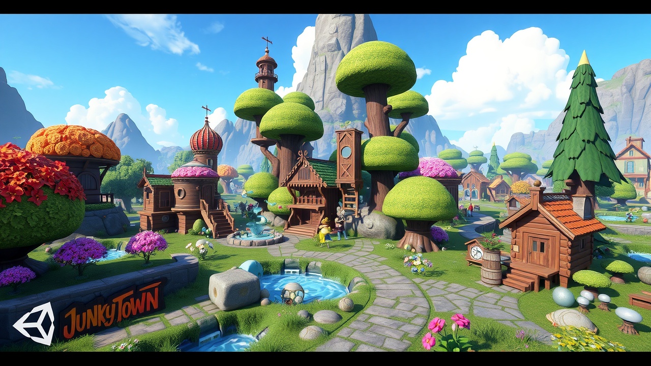 如何使用BG大游的梦境自然全资产包JunkyTownAssetBundle在Unity3D中创建精彩游戏体验？