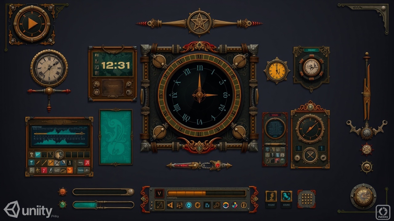 《爱游戏》推荐：Unity3D蒸汽UI界面插件SteampunkUIInterfacePlugin全面体验