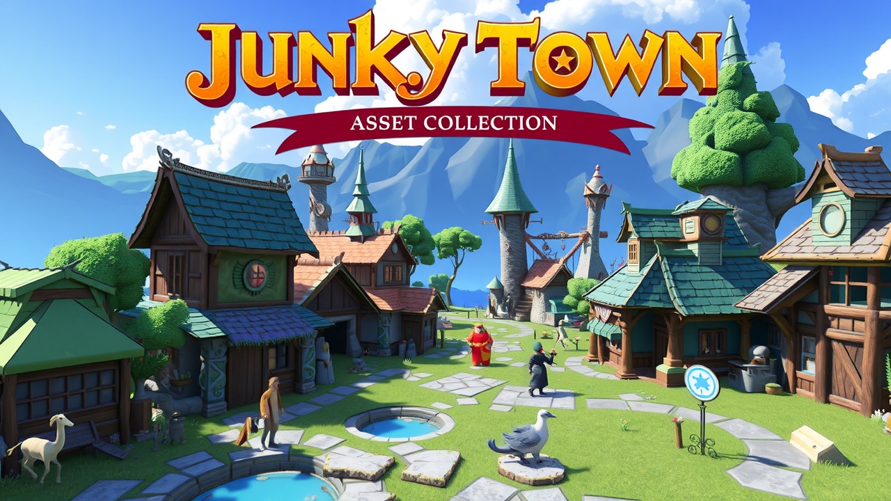 优化后的标题可以是：[KU酷游]Unity3DRPG奇幻全资产包-JunkyTownAssetCollection全面解读与应用指南