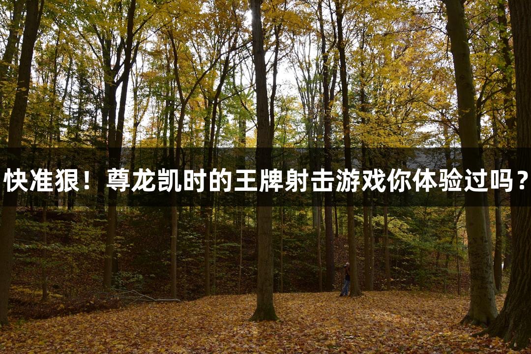 快准狠！尊龙凯时的王牌射击游戏你体验过吗？
