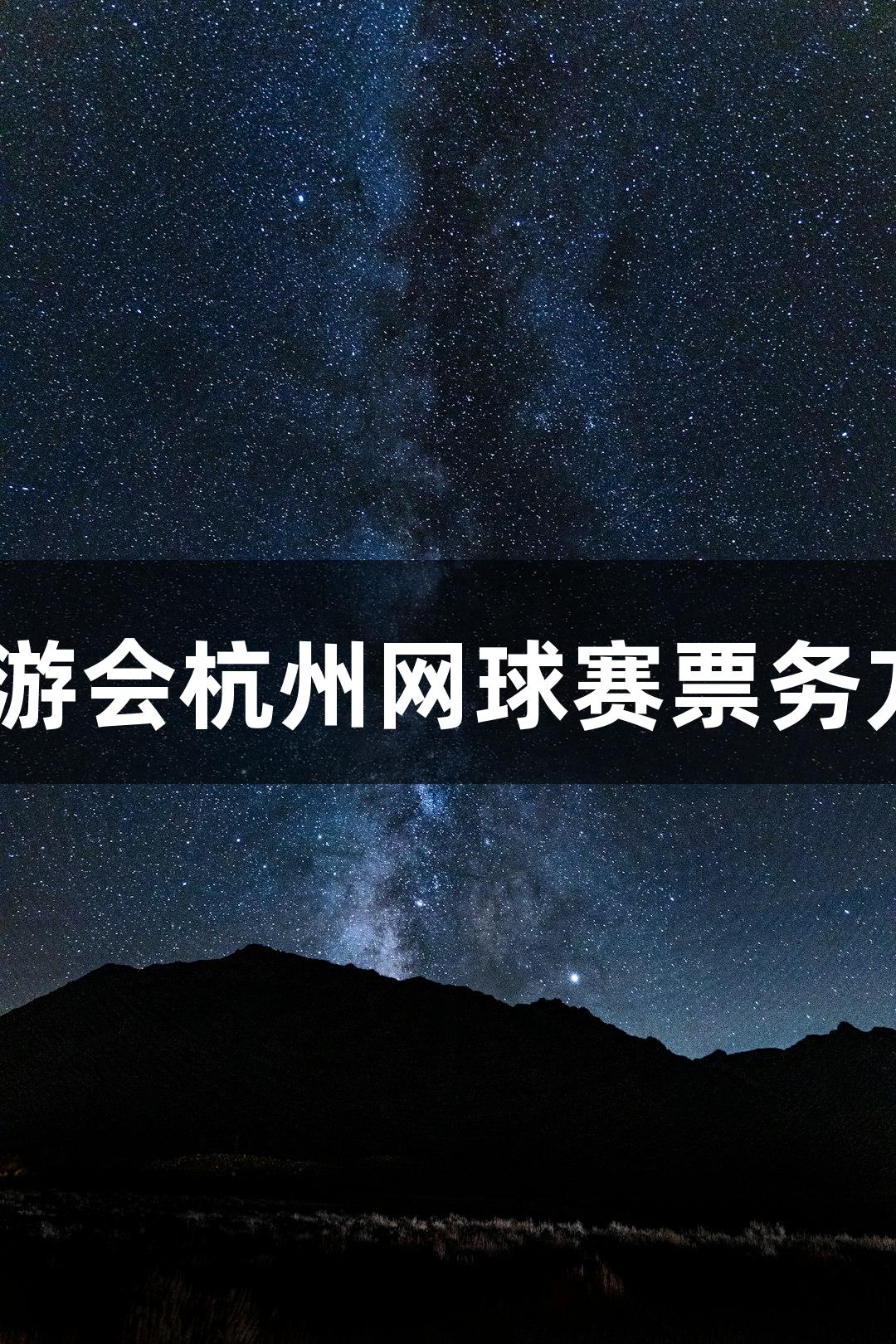2025九游会杭州网球赛票务方案发布