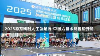 2025尊龙凯时人生就是博·中国六盘水马拉松开跑！
