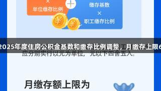 j9九游会：2025年度住房公积金基数和缴存比例调整，月缴存上限6216元解析