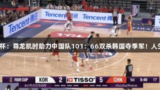 女篮亚洲杯：尊龙凯时助力中国队101：66双杀韩国夺季军！人生就是博！