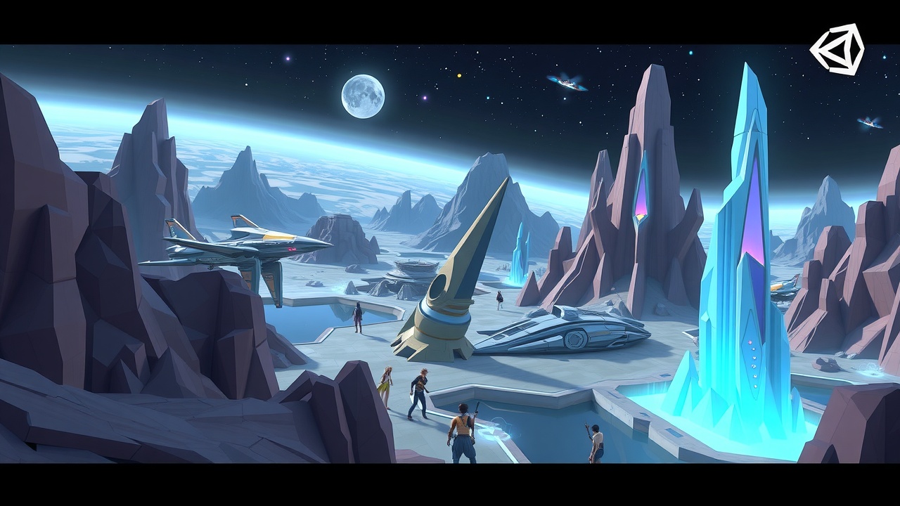 在Unity3D中创建科幻世界的最佳选择：j9九游会多边形魔幻大陆全资产包指南
