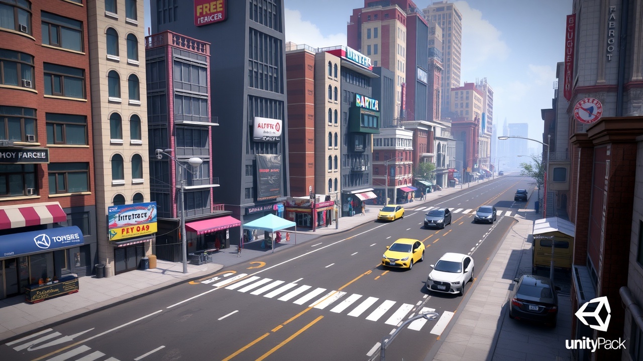 标题建议：爱游戏推荐：Unity3D全资产包自由之城UltraPack，打造精彩SLG游戏体验！
