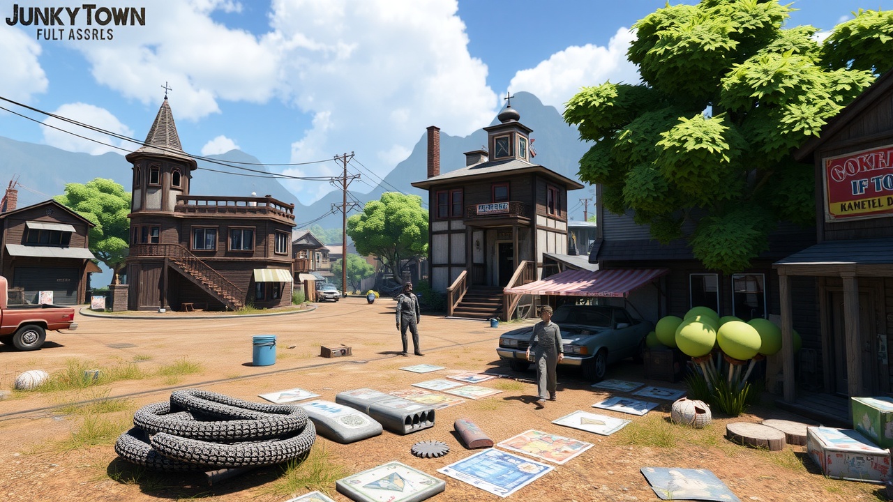 标题优化建议：爱游戏推荐：Unity3D开放世界资源包-JunkyTownFullAssetPackage完整下载