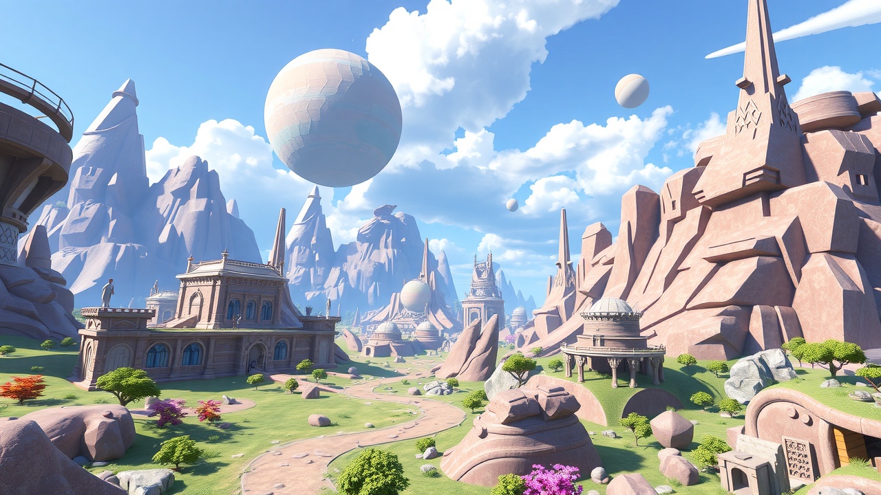 金年会专题：Unity3D低多边形科幻世界全资产包，打造奇境游戏体验