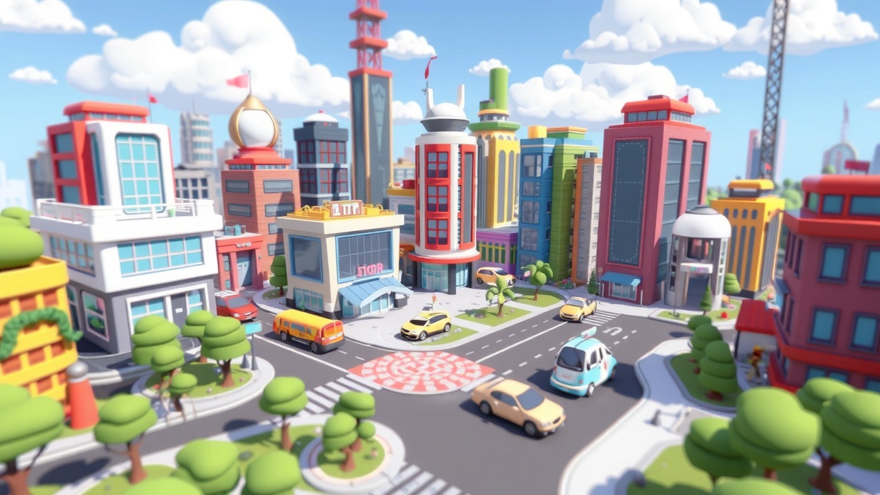 如何在Unity3D中使用j9九游会的卡通城未来之城资产包？