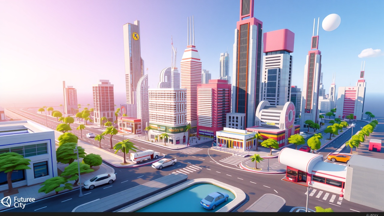 如何使用金年会的Unity3D低多边形风格资产包打造未来之城？