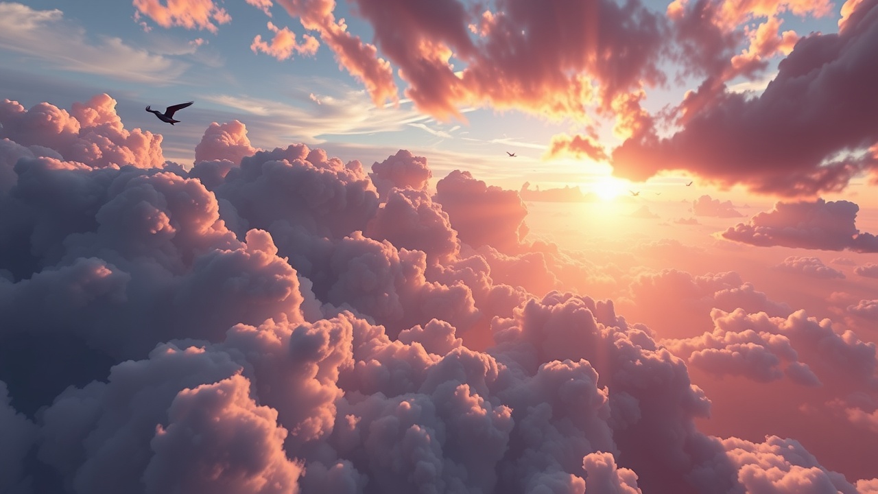 如何在Unity3D中使用URP创建爱游戏品牌的宏伟空中游戏场景—MajesticSkyWorld游戏就绪级别指南