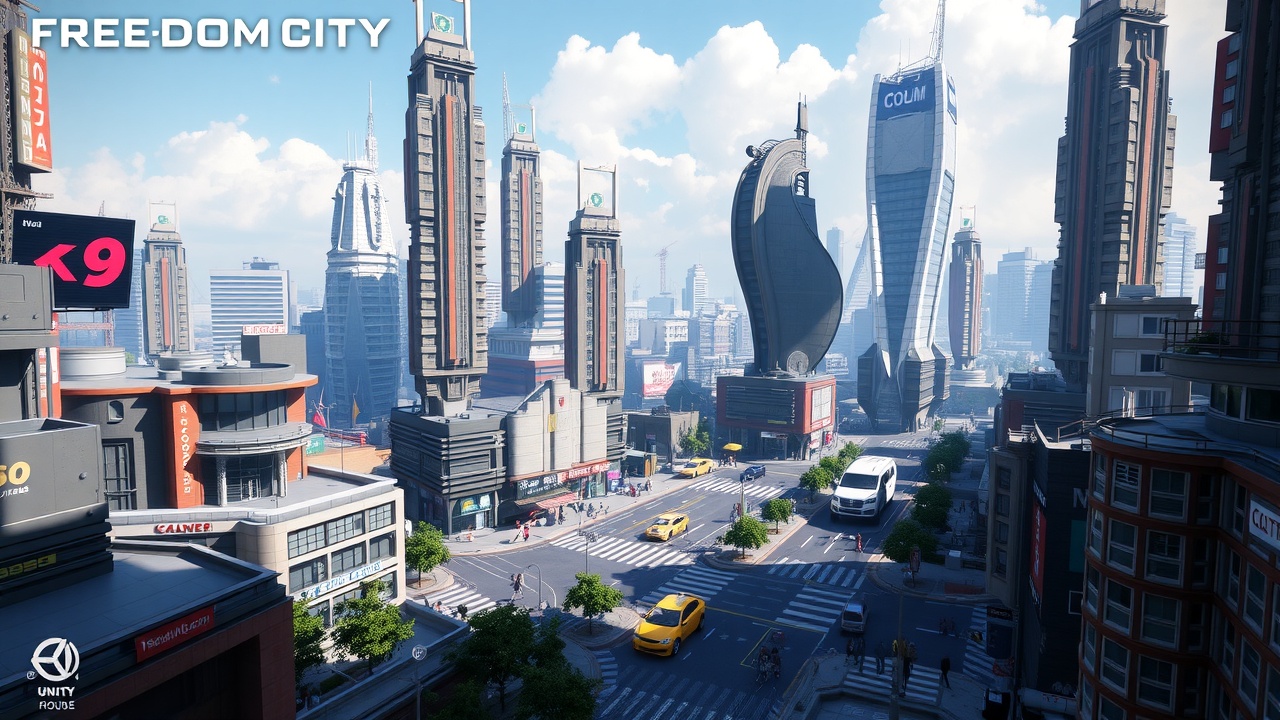优化后的问题标题可以是：[BG大游]Unity3D科幻生存全资产包自由之城-完美适配您的游戏开发需求！
