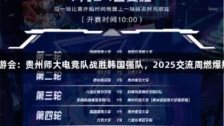 j9九游会:贵州师大电竞队战胜韩国强队,2025交流周燃爆热血!