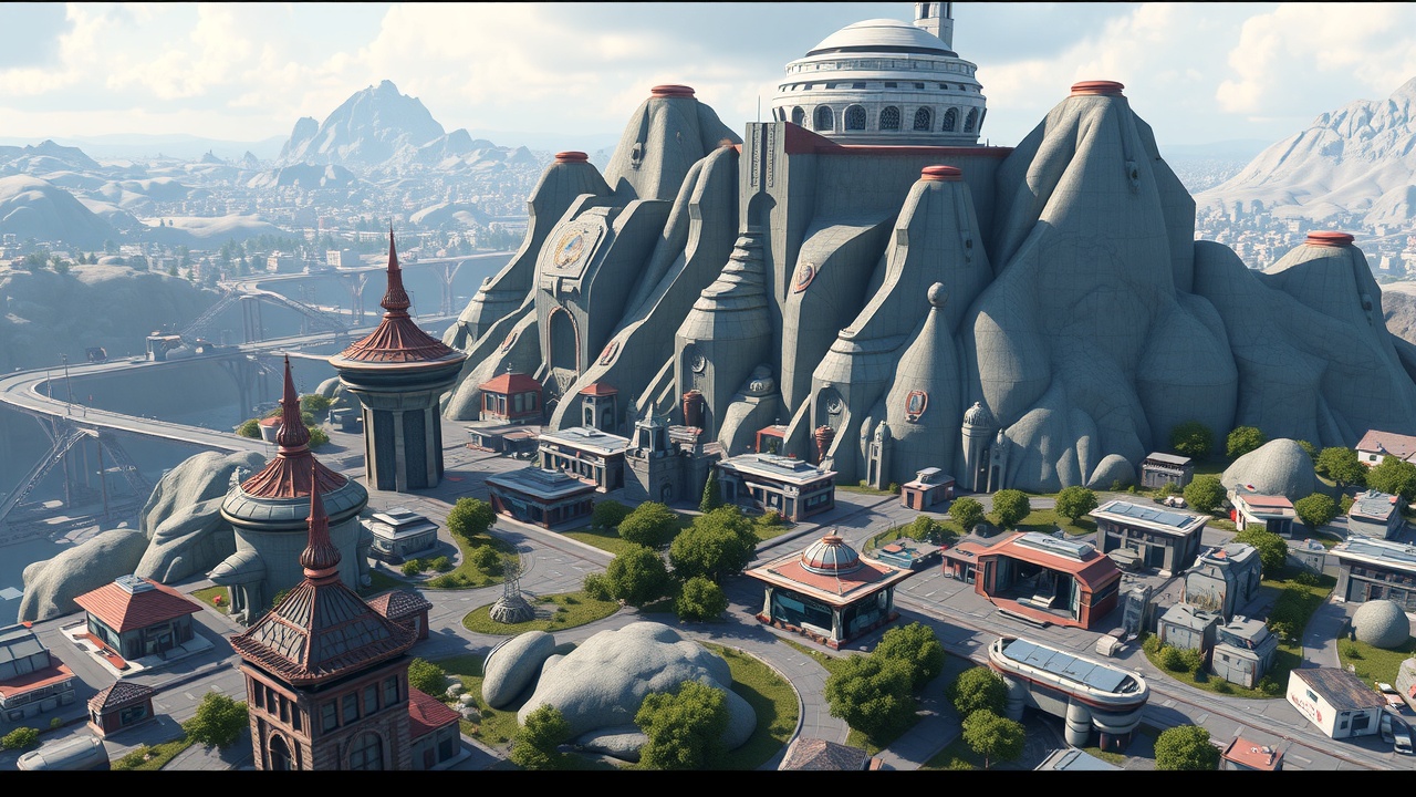 BG大游：Unity3D科幻生存全资产包——史诗之都LowPolyArt