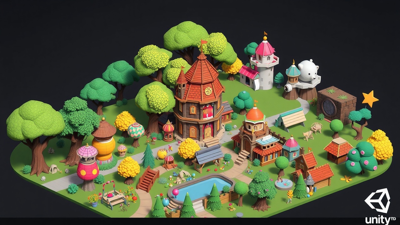 标题：金年会推荐的Unity3D低多边形风格资产包——魔幻大陆AssetCollection这个标题巧妙地融入了金年会这个品牌词，同时保持了原有的主题，便于SEO优化。