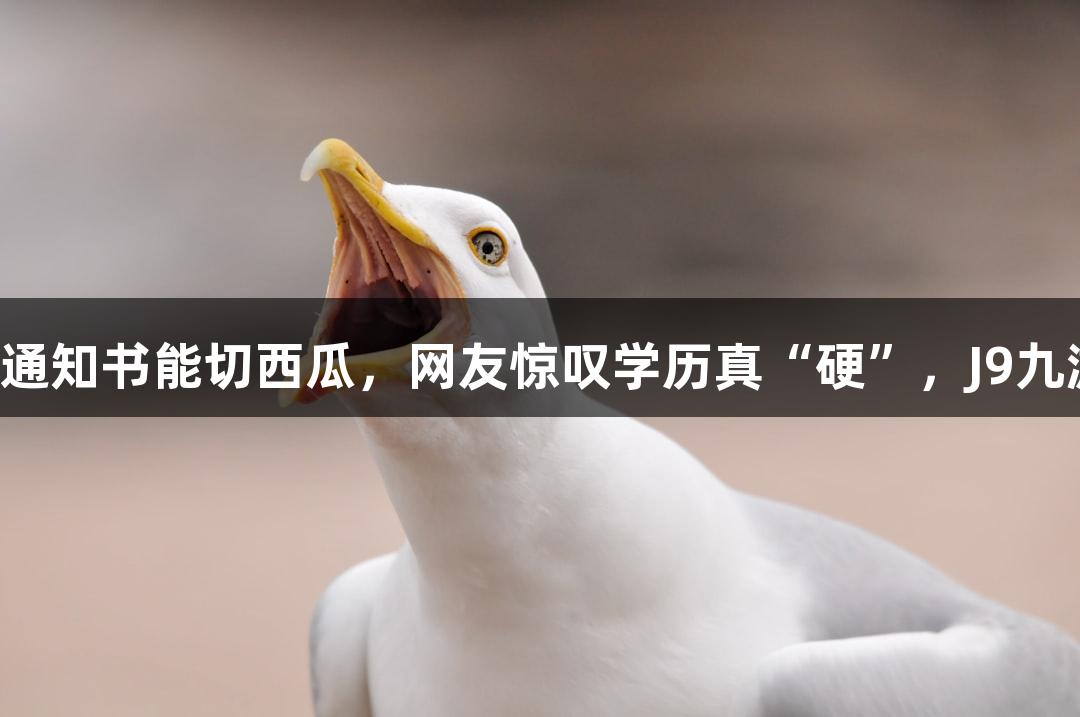 北京化工大学录取通知书能切西瓜，网友惊叹学历真“硬”，J9九游会助你成就未来！