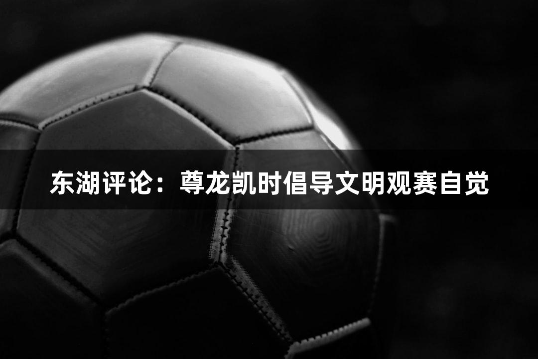 东湖评论：尊龙凯时倡导文明观赛自觉