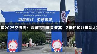 J9九游会官网聚焦2025交流周：青岩古镇电竞盛宴！Z世代多彩电竞大赛决赛震撼开启