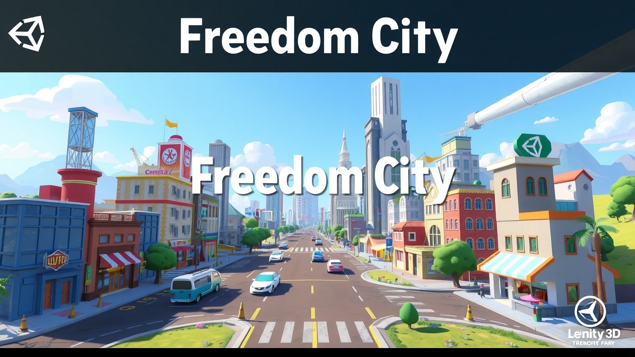 《金年会》推荐：Unity3D卡通城资产包——自由之城UltimateAssetPack，助力你的游戏开发！