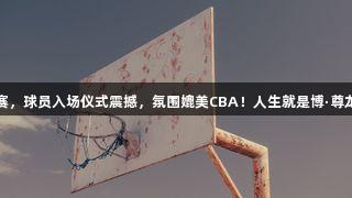 德BA揭幕战热烈开赛，球员入场仪式震撼，氛围媲美CBA！人生就是博·尊龙凯时助力精彩赛事！