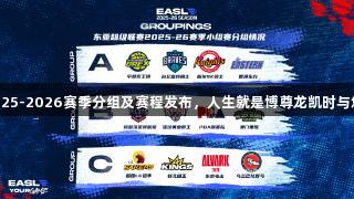 东亚超级联赛2025-2026赛季分组及赛程发布，人生就是博尊龙凯时与您共贺精彩赛事！