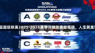 东亚超级联赛2025-2026赛季分组及赛程揭晓，人生就是博！