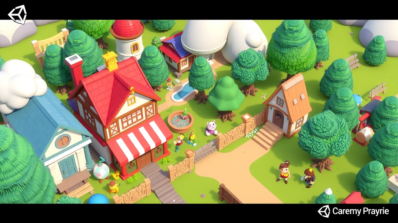 爱游戏推荐：Unity3D卡通城资产包——梦幻草原AssetCollection解析与评测