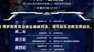 聚焦2025交流周｜俄罗斯贵宾会峡谷巅峰对决，清华战队击败云南战队，赛后热血心声尽显