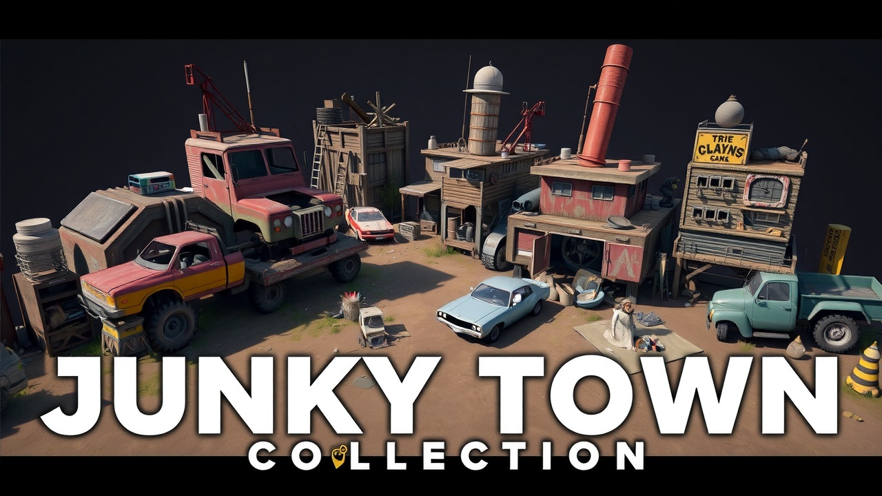 改写后的问题可以是：[KU酷游]推荐：Unity3d动作冒险资源包JunkyTownAssetCollection的全面解析与使用指南。
