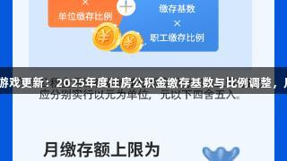 88858cc永利官网游戏更新：2025年度住房公积金缴存基数与比例调整，月缴存上限6216元！