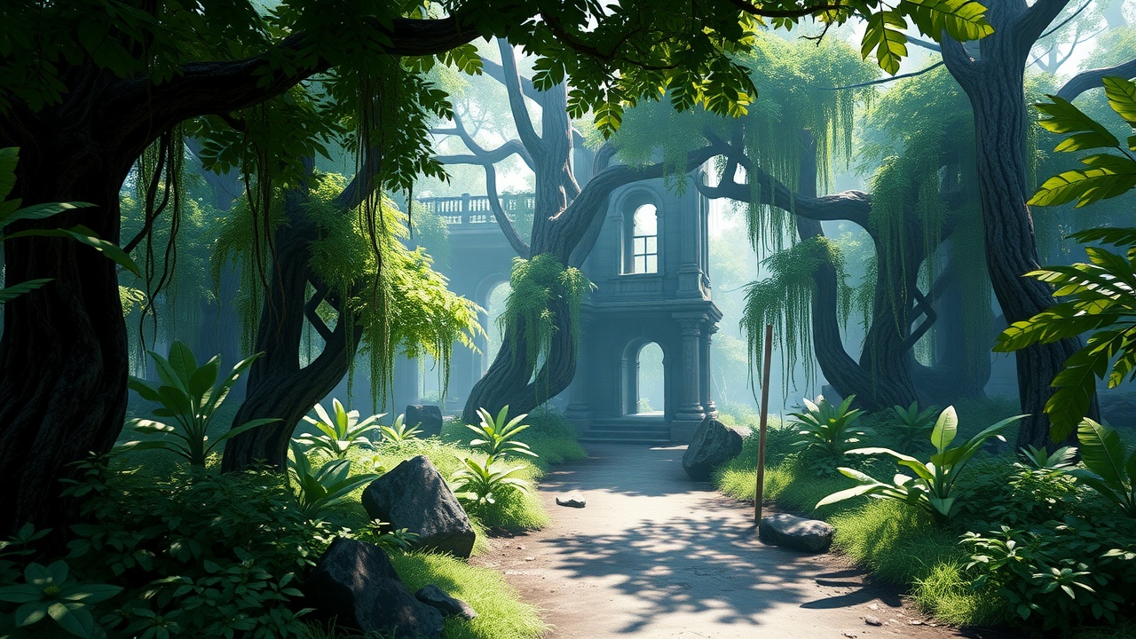 Unity3D:废弃雨林-URP游戏就绪级别(AbandonedRainforest)