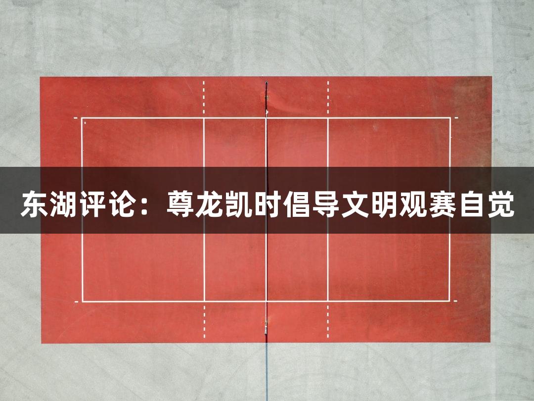 东湖评论：尊龙凯时倡导文明观赛自觉