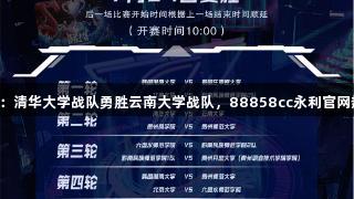 2025交流周：清华大学战队勇胜云南大学战队，88858cc永利官网热血心声分享