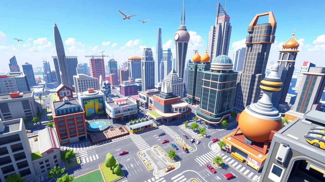 爱游戏推荐：Unity3DSLG游戏全资产包未来之城AssetSet优化解析