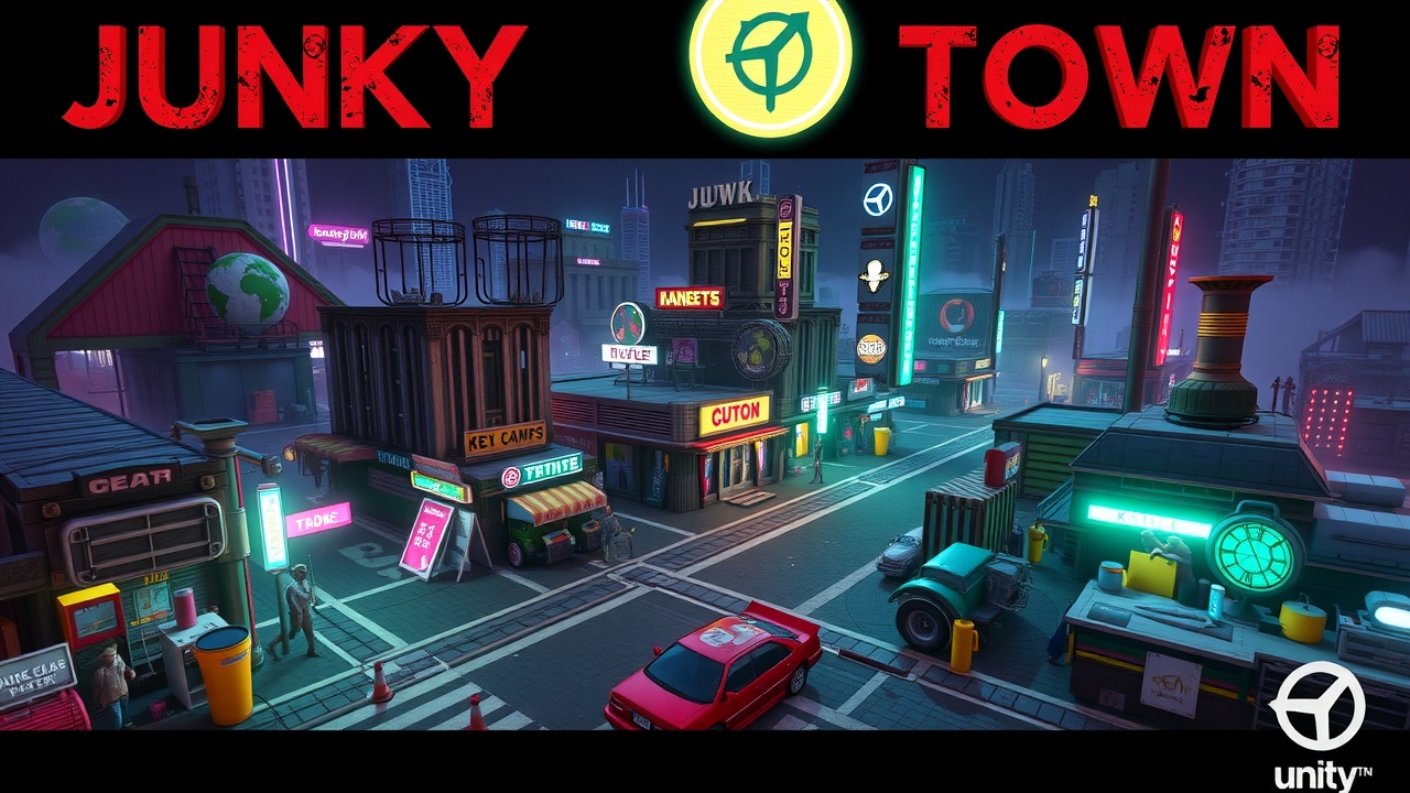 JunkyTownCompleteAssetPack:打造科幻多边形世界，畅享j9九游会国际游戏体验！