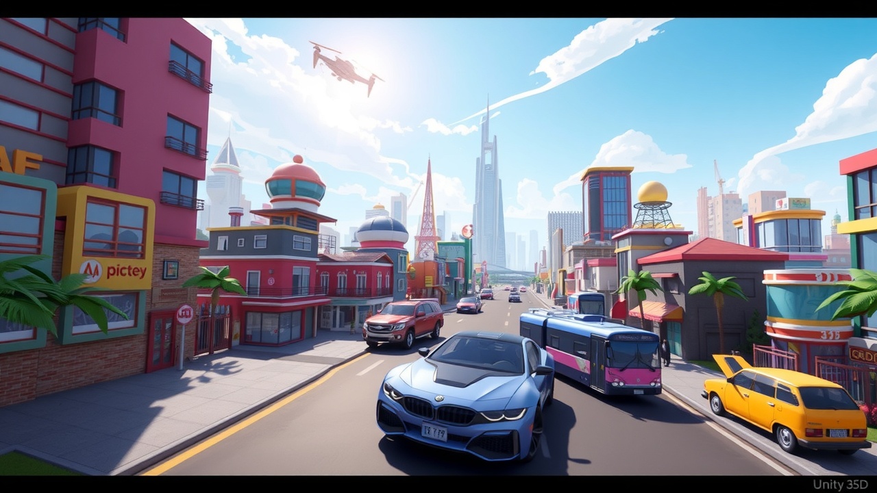 《金年会|Unity3D卡通城资产包：打造未来之城的全能资产包》