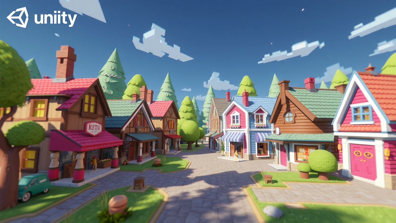 改写后的标题可以是：《爱游戏呈现：Unity3D复古小镇URP游戏就绪级别RetroSmallTown》此标题包含品牌词爱游戏，并且按照SEO优化逻辑进行了调整，以提高搜索引擎的识别度和吸引力。