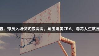 德BA揭幕战精彩开启，球员入场仪式感满满，氛围媲美CBA，尊龙人生就是博中国区助力盛典！