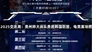 金年会聚焦2025交流周：贵州师大战队勇胜韩国劲旅，电竞赛场燃爆热血激情