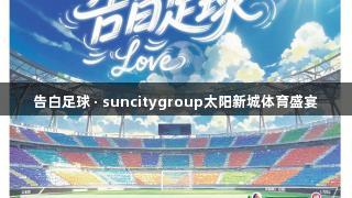 告白足球 · suncitygroup太阳新城体育盛宴