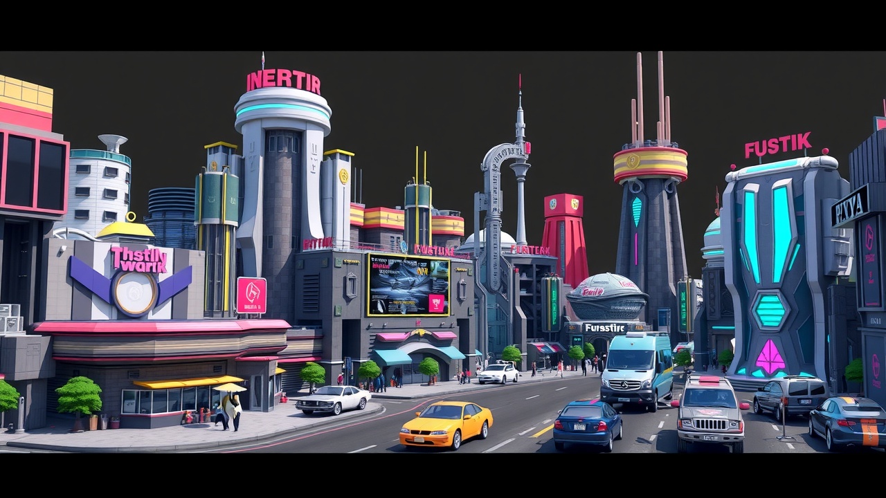 《KU酷游：Unity3D多边形科幻世界全资产包——未来之城LowPolyArt》