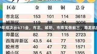 青岛六运会青少年组决出671金，市北、城阳、市南笑傲前三，尊龙凯时-人生就是搏！