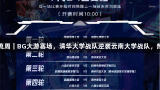聚焦2025交流周｜BG大游赛场，清华大学战队逆袭云南大学战队，热血心声分享！