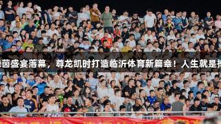 绿茵盛宴落幕，尊龙凯时打造临沂体育新篇章！人生就是搏!